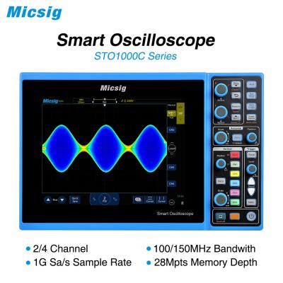 China STO1104C 100HZ 1G Sa/S Smart Digital Tablet Oscilloscope 2/4 Channels Oscilloscopes 8GB Memory APP Control STO1104C for sale