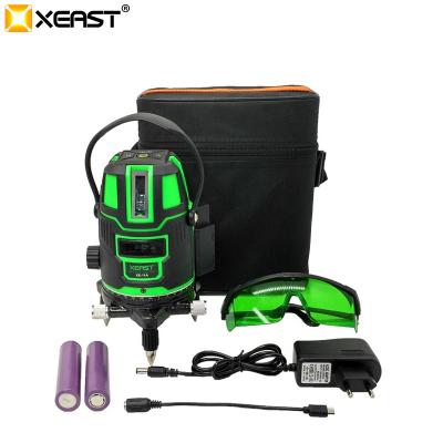 China XEAST XE-11A 5 Line 6 Point Green 360 Degree Laser Level With Outdoor Mode Tilt 19*11cm for sale