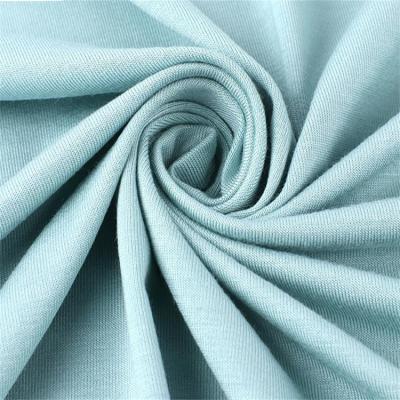 China Wholesale plain stretch tank top fabric 95%rayon 5%spandex knitted TR viscous stretch fabric for dress garment for sale