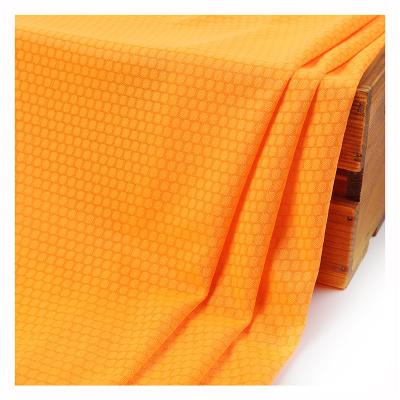 China Anti-Static Polyester Knitted Soft Hexagonal Honeycomb Mesh Fabric For Sports Shirts Cooldry Moisture Wicking Interlock 100 Polyester Tank Top for sale