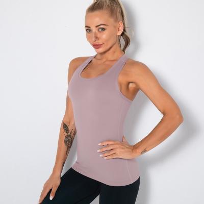 China Summer High Quality Hot-selling High-elastic Women's Breathable Gym Vest for sale