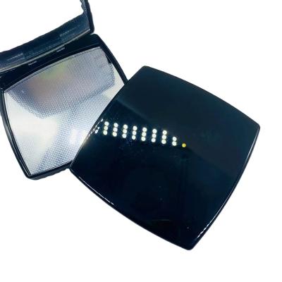 China Custom Plastic Makeup Square Double Sided Cosmetic Mirror Portable Travel Makeup Mirror for sale