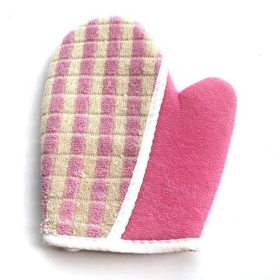 China EXFOLIATE Best Home Spa Massage Exfoliating Bath Glove Soft Mesh Bath Glove Bamboo Fiber Shower Glove for sale