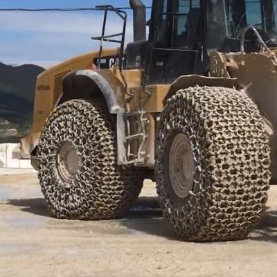 China Used Acid Resistance Wheel Loader 988H Tire Pad Chain for sale