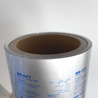 China Pharmaceutical Pharmaceutical Blister Packing Aluminum Printing Aluminum Foil Roll for sale