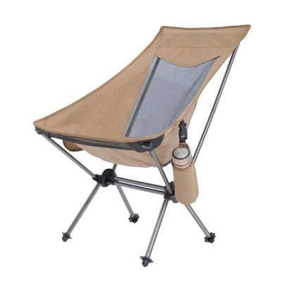 China Modern Custom Outdoor Folding Chairs Frame Beach Moon Ultralight Aluminum Camping Chair for sale