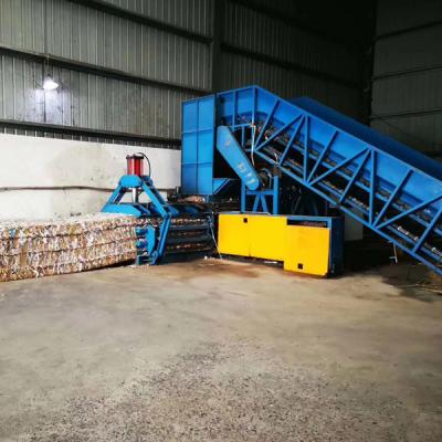 China Waste Cardboard Paper Baling Press,Full Automatic Baling Machine,Hydraulic Baler for sale