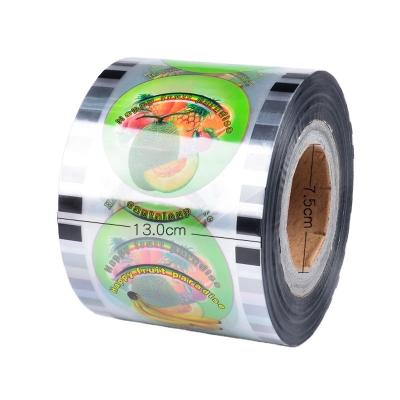 China Disposable Customized Logo Printing PP Cup Sealing Bubble Tea Cup Sealing Roll for sale