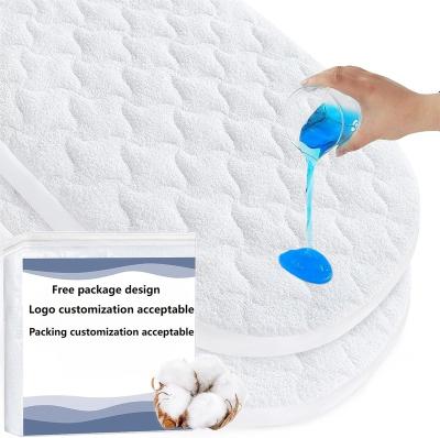 China Anti Dust Mite bamboo Bassinet Mattress Pad sheet Cradle and Moses Basket Waterproof Quilted Mattress pad cover for sale