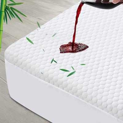 China Waterproof waterproof fitted sheet Premium Bamboo Mattress Protector cover for sale