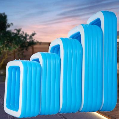 China Outdoor Kids Pool Above House Ground Family Heat Insulation PVC Food Grade Outdoor Inflatable Swimming Pool Piscina for sale