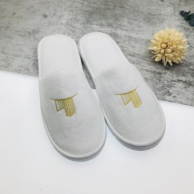 China Narrow Toe Hotel Slipper Custom High End Luxury Washable Disposable SPA Hotel Slippers for sale