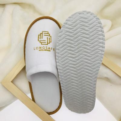 China Narrow Toe Hotel Slipper Custom High End Luxury Washable Disposable SPA Hotel Slippers Travel Airline Portable Slippers for sale