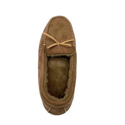 China Factory direct sale fashion trend sale women's flat shoes warm thermal brown fluffy fur high quality comfortable soft warm plush for sale