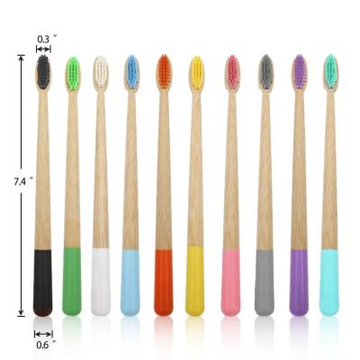 China Reusable Manufacturer Customized Premium Eco Friendly Soft Stiffen Biodegradable Natural Charcoal Kids Bamboo Toothbrush for sale