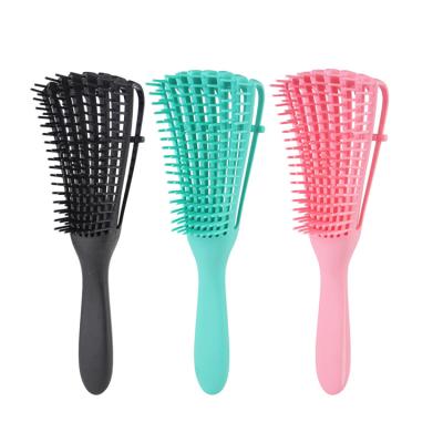 China Guarantee Waterproof High Quality Women's Professional Detangling Hair Brush For Afro America 3a to 4c Coily Curly Wavy Frizzy for sale