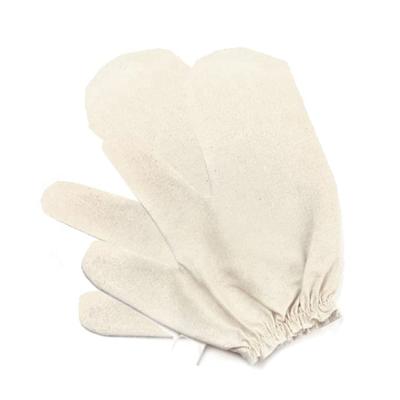 China All Natural Raw Silk Glove Dry Glove Natural Raw Silk Glove White Exfoliating Bath Glove Pure Silk Exfoliating Glove 100% Pure Silk Exfoliating Glove for sale