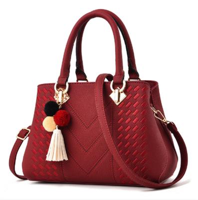 China Eco - Friendly Fashion Leather Tote Purses Luxury Cross - Body Handbags For Women Ladies for sale