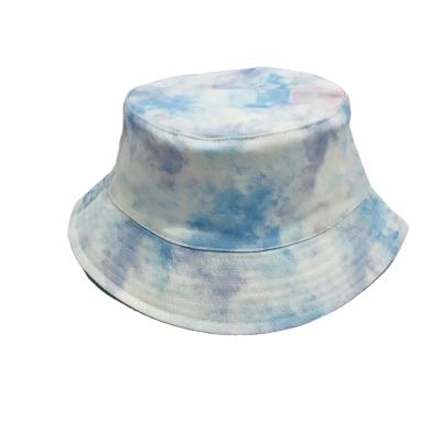 China Fashion Cotton Tie Dye Multi Color Comfortable Wholesale Women's Custom Logo Designer Bucket Hat for sale