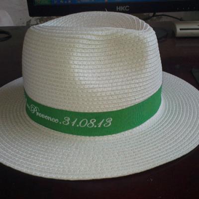 China Wholesale Cheap Striped Panama Paper Men's Flexible Hat Cap for sale