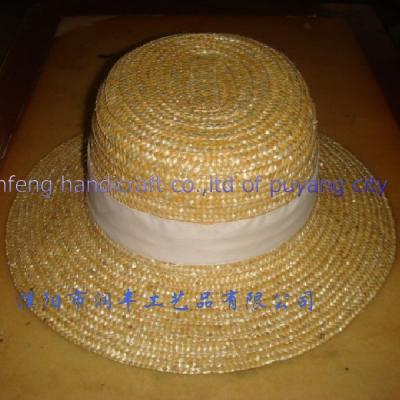 China Handmade natural luffy hat of cheap wheat straw straw hats for sale