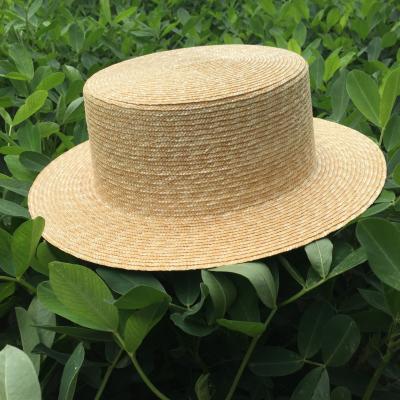 China Handmade Wide Brim Wheat Straw Straw Bucket Hat Sun Hat for sale