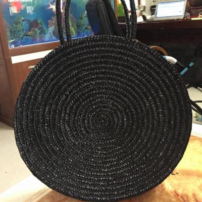 China 100% Handmade Natural Round Straws Bags Eco-friendly for sale