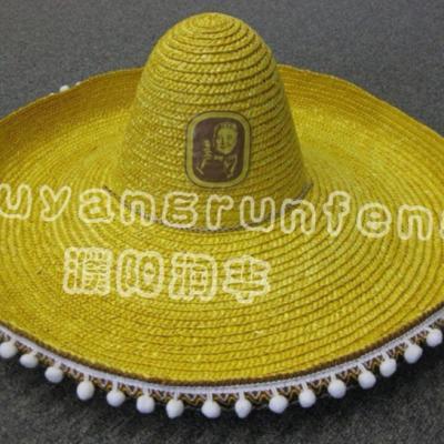 China Handmade straw sombrero /mexican hat for sale