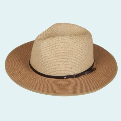 China Striped Straw Brim Floppy Hat Lady Soft Wide Brim Hat for sale