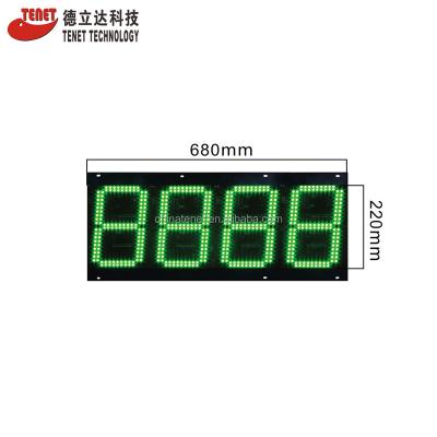 China Indoor Parking LED Display For Smart Parking Lot Guidance RS485 Green Color 4 Inch Digital Parking Indoor LED Display For Smart Parking Lot Guidance for sale