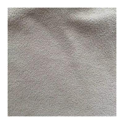 China Double Faced Cut Pile Wrap Super Soft Single Plain Brush Flip Fleece Knitted Fabric for sale