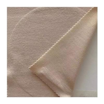 China Double Faced Single Faced Velvet Three-in-One Hemp Stretch Jersey Knitted Fabric for sale