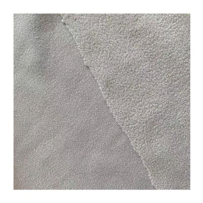 China Double Faced Brush Flip Circular Single Plain Fleece Knitted Fabric for sale