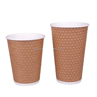 China Diamond Design Disposable Disposable Coffee Cup with Lid Set for sale