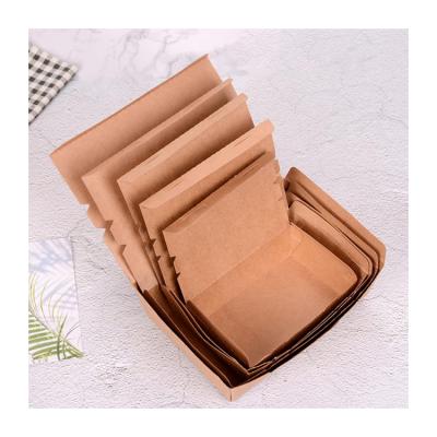 China New Design Kraft Paper Food Packaging Disposable Paper Box for sale