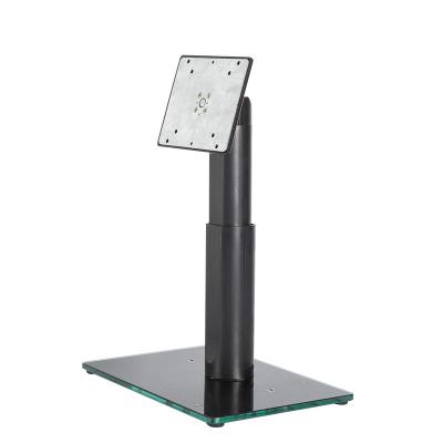 China High Quality Adjustable Height Adjustable Monitor Hot Selling Glass Stand for sale