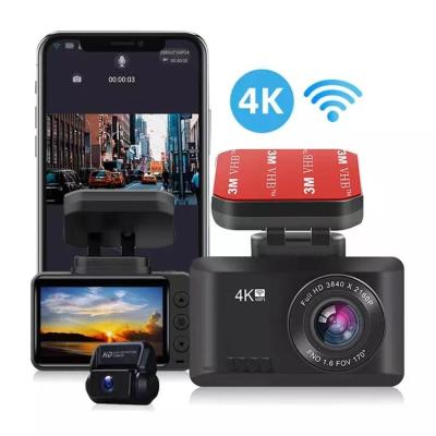 China Mini NIGHT VISION Dual Dash Cam Front and Rear Camera 4k Dashcam 4k hd car dvr 2 channel dash cam wifi gps sony dash 4k dual camera for sale