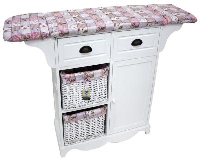 China Bestselling Living Room Furniture Family Size Folding Ironing Board With Wicker Drawers for sale