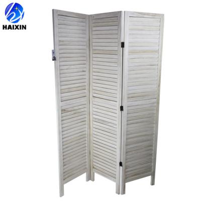 China Vintage Antique Wood Home Decor Wooden Privacy Screen Indoor Folding Room Divider for sale