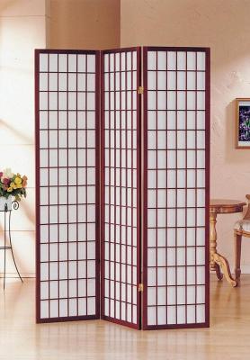 China Vintage Antique 3 Panels Wooden Shoji Room Divider Screen Oriental For Home / Office for sale