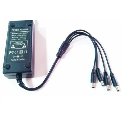 China 12V 4A CCTV Power Adapter Supply with 4 Connectors for CCTV Security Camera Kits TT-PD101-4 for sale