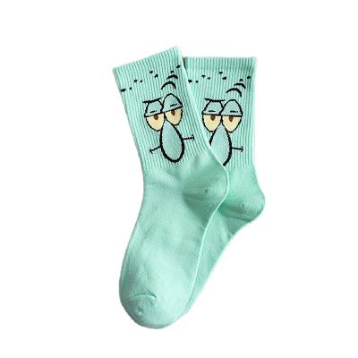 China Hot sale new 2021 new style QUICK DRY shaping funny cartoon hip-hop skateboard stocking soft cotton popular cartoon couples socks for sale