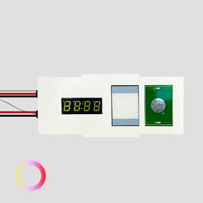 China Three-color mirror time-temperature switch bathroom mirror display single key bathroom mirror display monochrome dimming for sale