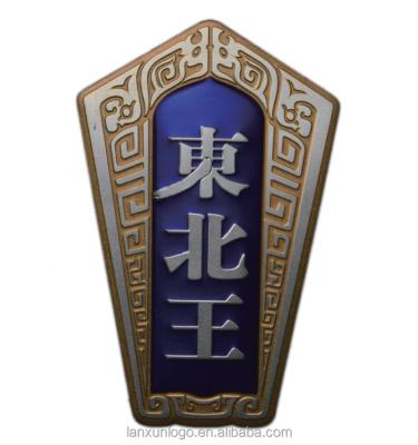 China China Factory Supply Custom Shape Nameplate Aluminum Cheap Metal Wine Printing Expanded Label for sale