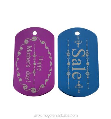 China China Factory Supply Dog Tags White Double Sided Many Shapes Stamping Beautiful Aluminum Laser Marking Dog ID Tag for sale