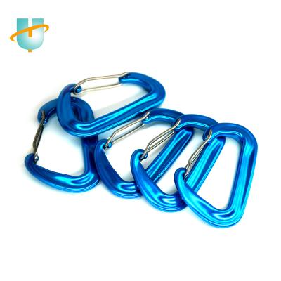 China Rust Wear Resistant Durable Carabiner Self-Locking Climbing Staples CE Certified 12kn/5KN Heavy Duty Carabiners for sale