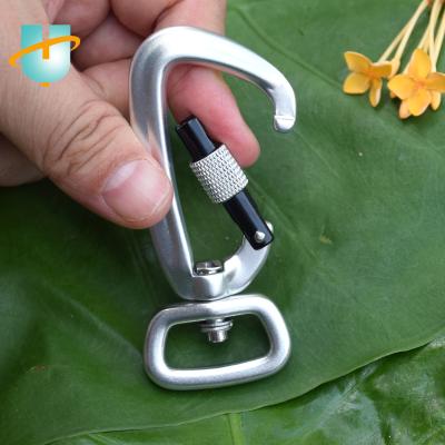 China Wholesale Custom Outdoor Camping Black 4kn Dog Lesh Sling Swivel Rifle Hook With Screw Lock for sale