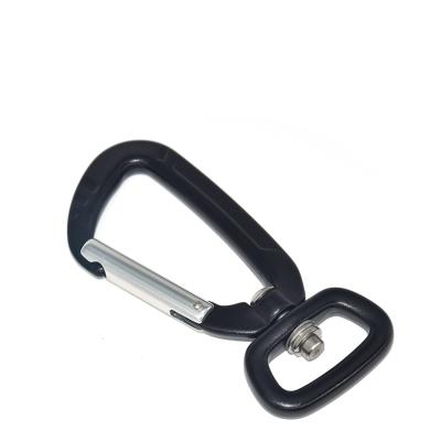 China Heavy Industry Aluminum Swivel 4KN Carabiner Hook Multi Carabiner Rise Hook For Dog Leash Snap Hook for sale