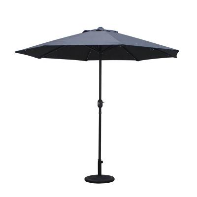 China Mefo Durable Garden Sombrilla Quitasol Aluminum-made Dimcenter 3m Garden Patio Umbrellas With Led Patio Beach Umbrella for sale