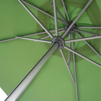 China Durable Mefo Garden Aluminum Diameter 2.7/3m Center Pole Hand 360 Degree Tilt Beach Patio Umbrella for sale